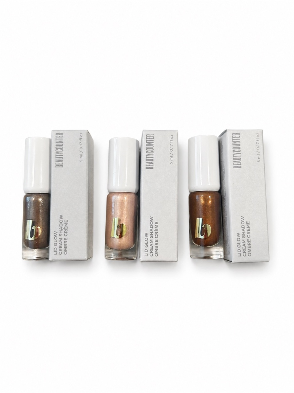 Beautycounter Lid Glow Cream Shadow Bundle of 3